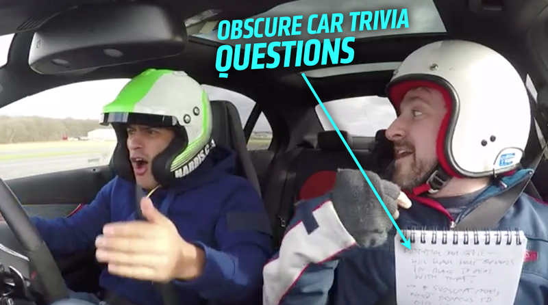 Illustration for article titled Top Gear's Chris Harris Answers Obscure Trivia Questions Sideways At 120 MPH